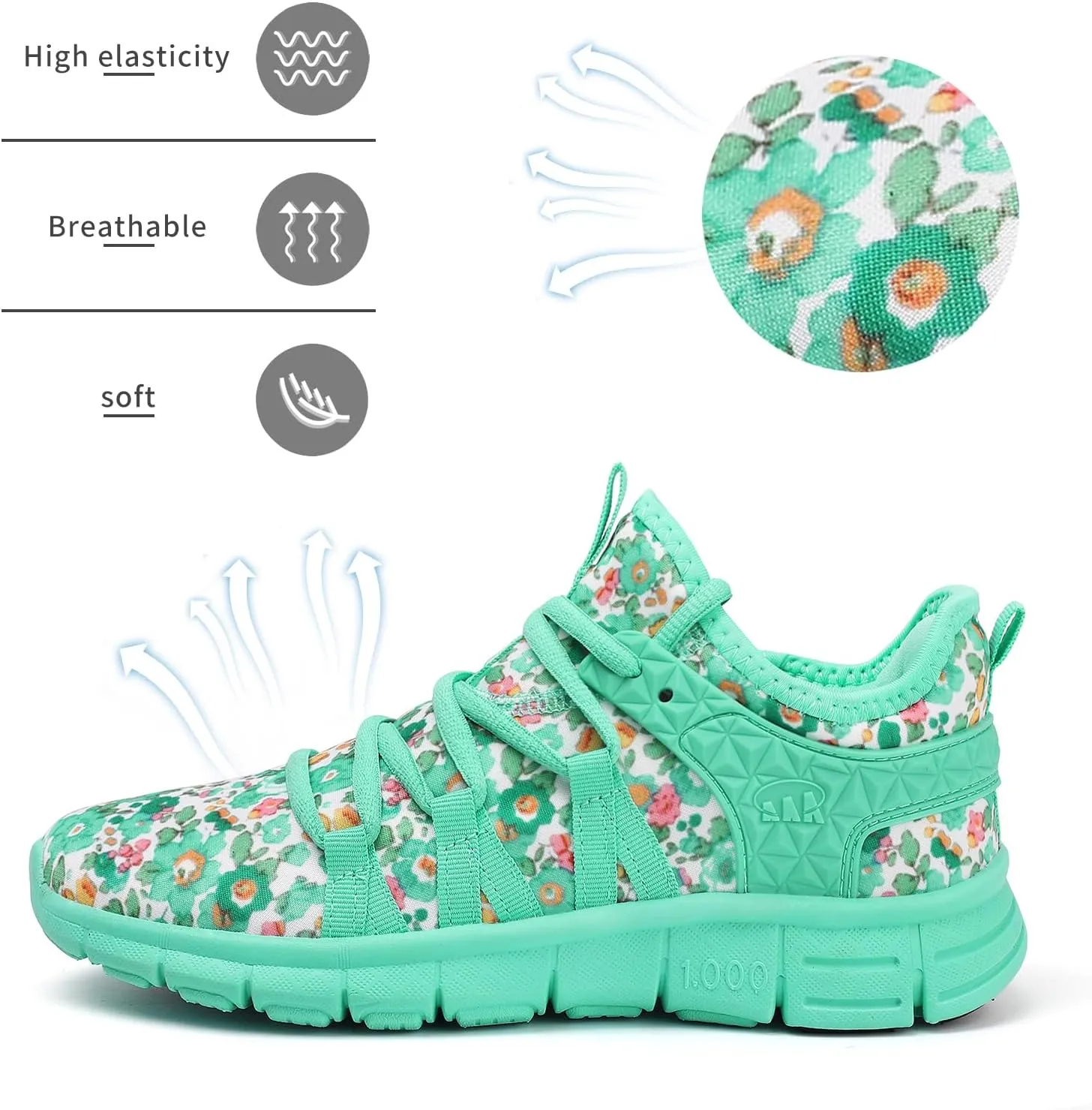 INZCOU Running Shoes Lightweight Tennis Shoes Non Slip Gym Workout Shoes Breathable Mesh Walking Sneakers