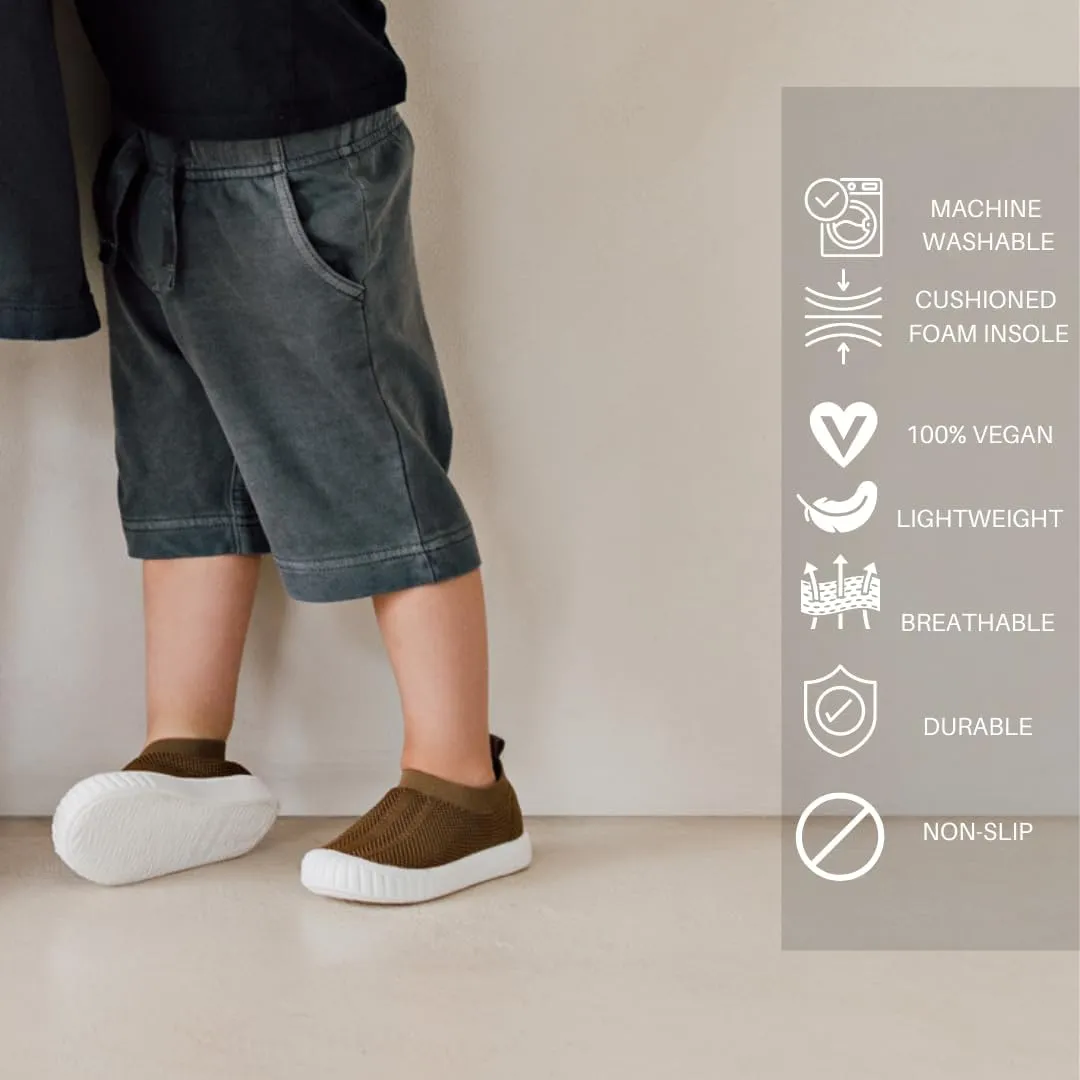 Jack & Lily Canvas Sneakers for Kids - Breathable Toddler Shoes with Non-Slip Sole for Confident Steps - Slip on Shoes for Comfort & Daily Play - Baby Sneakers Keep Little Feet Happy All Day
