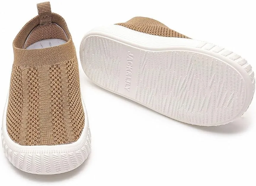 Jack & Lily Canvas Sneakers for Kids - Breathable Toddler Shoes with Non-Slip Sole for Confident Steps - Slip on Shoes for Comfort & Daily Play - Baby Sneakers Keep Little Feet Happy All Day