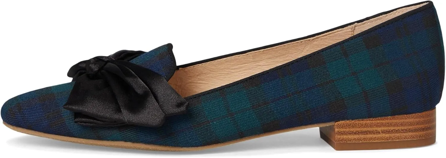 Jack Rogers Women's Brookline Bow Loafers-Plaid