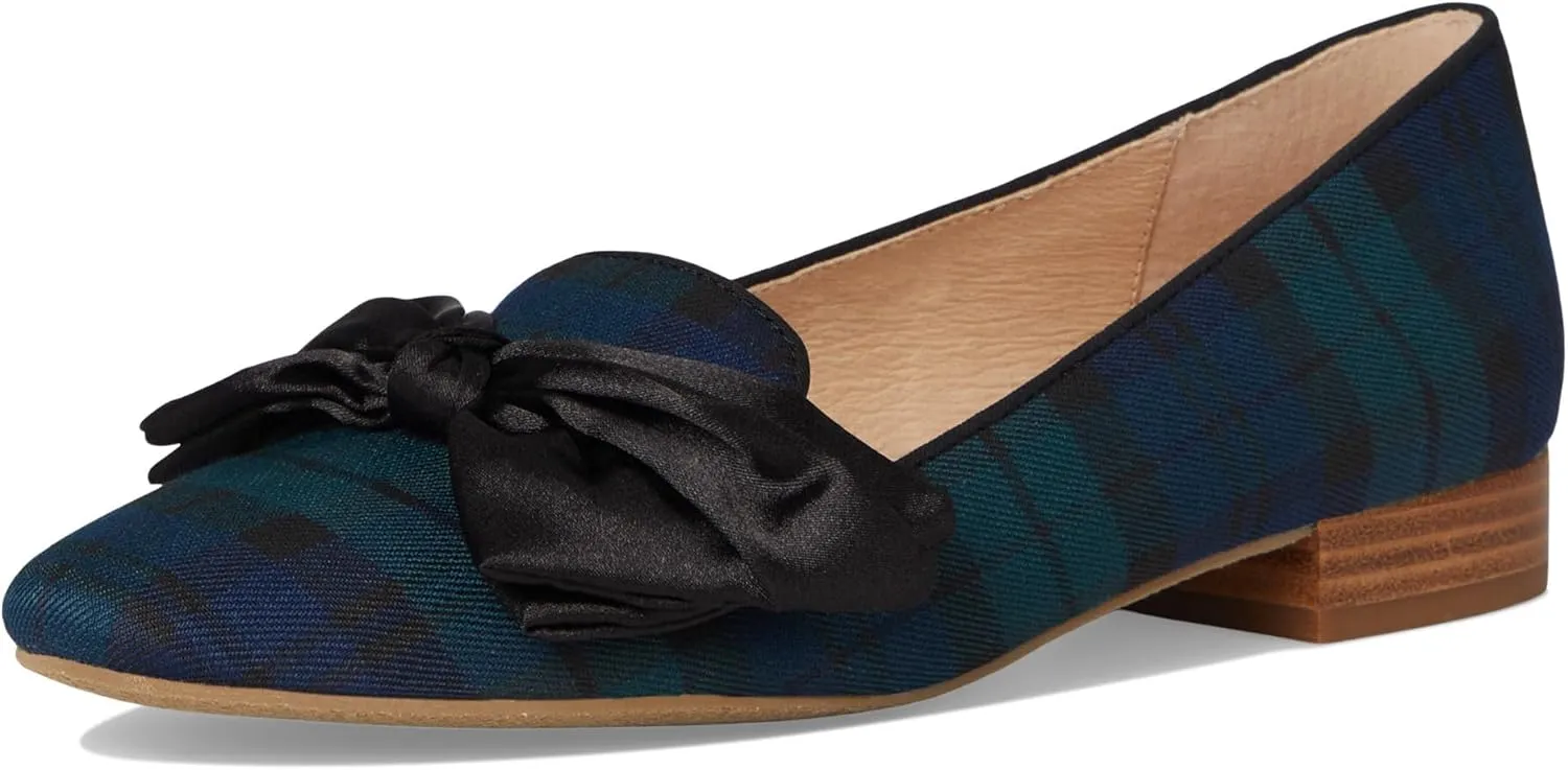Jack Rogers Women's Brookline Bow Loafers-Plaid