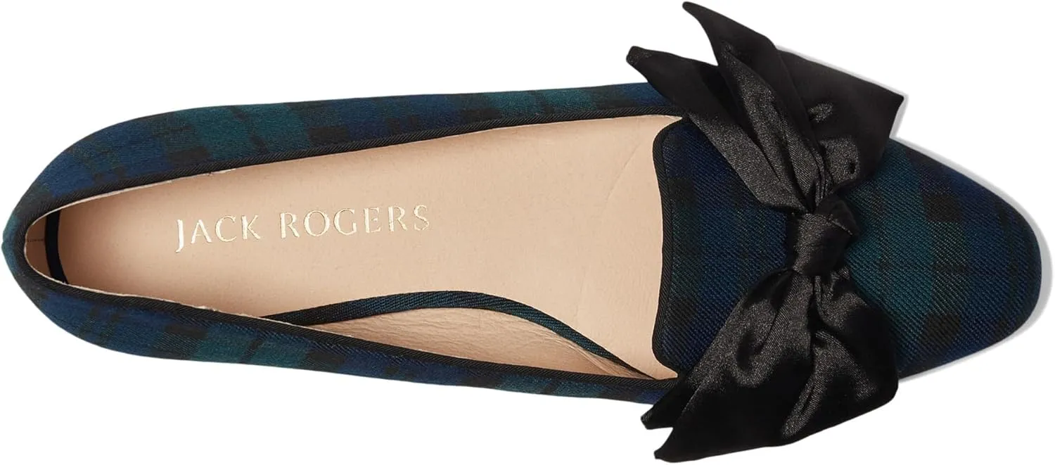 Jack Rogers Women's Brookline Bow Loafers-Plaid