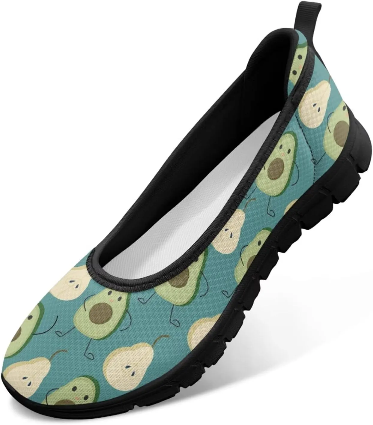 Jeiento Casual Slip On Loafers for Women Lady Mesh Tennis Shoes Breathable Light Weight Low Top Round Toe Walking Sneakers