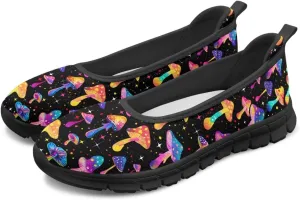 Jeiento Casual Slip On Loafers for Women Lady Mesh Tennis Shoes Breathable Light Weight Low Top Round Toe Walking Sneakers