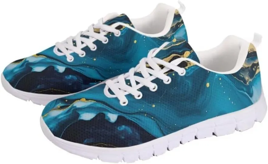 Jeiento Lightweight Walking Shoes for Women Ladies Athletic Workout Casual Shoes Comfort Footwear Trainers Mesh Shoes Lace-up Tennis Shoes