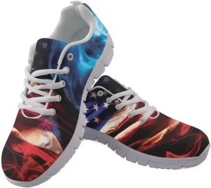 Jeiento Lightweight Walking Shoes for Women Ladies Athletic Workout Casual Shoes Comfort Footwear Trainers Mesh Shoes Lace-up Tennis Shoes