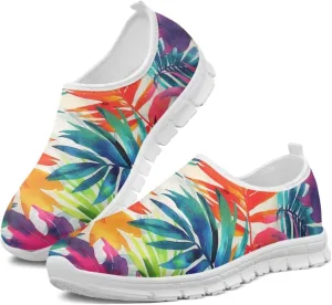 Jeiento Tropical Style Slip-On Loafers for Women Casual Shoes Outdoor Mesh Workout Sneakers