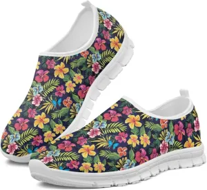 Jeiento Tropical Style Slip-On Loafers for Women Casual Shoes Outdoor Mesh Workout Sneakers