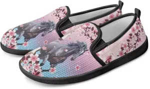 Jeiento Women's Slip On Loafers Lightweight Mesh Sneakers Anti Slip Road Running Shoes Comfortable Lady Casual Footwear