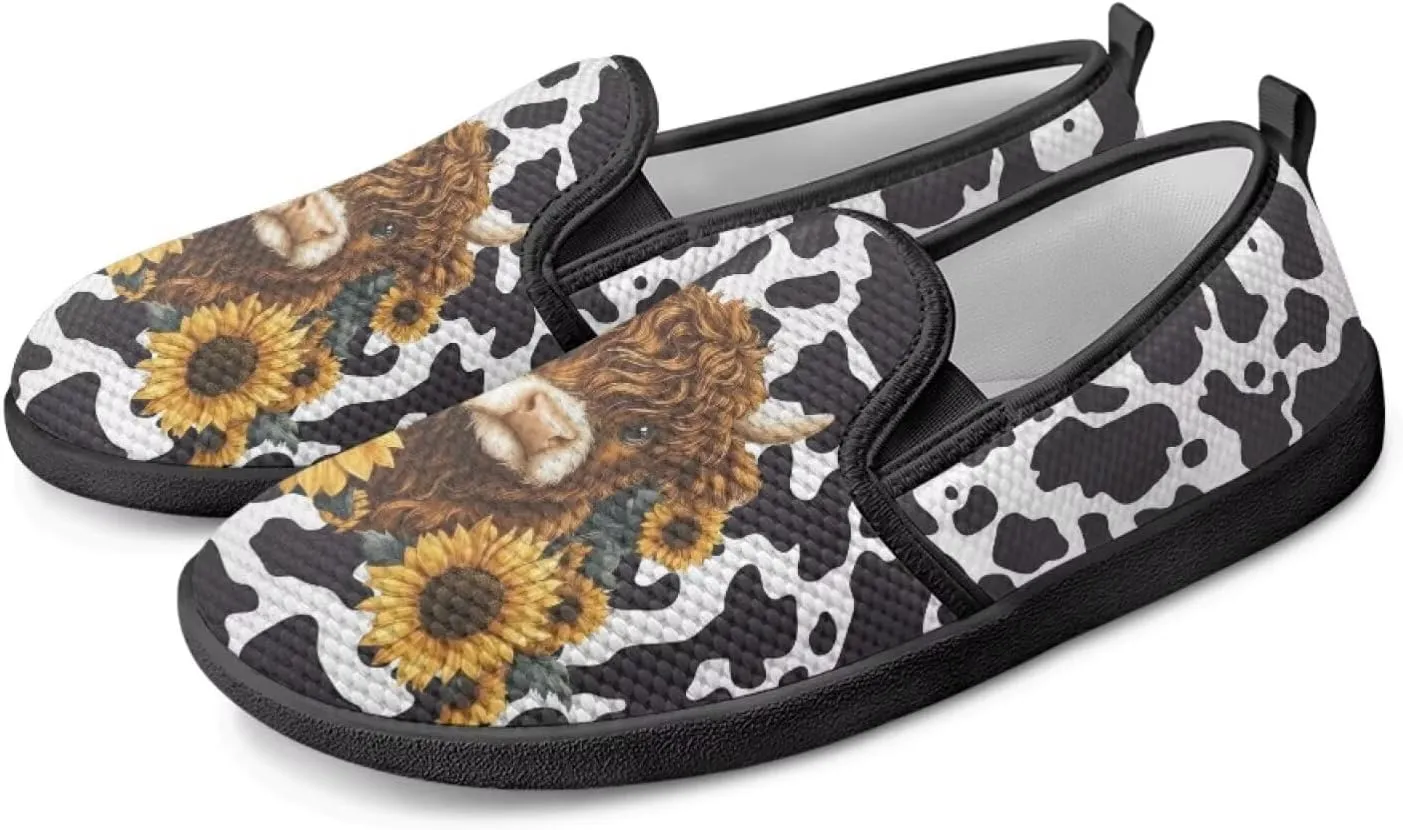 Jeiento Women's Slip On Loafers Lightweight Mesh Sneakers Anti Slip Road Running Shoes Comfortable Lady Casual Footwear