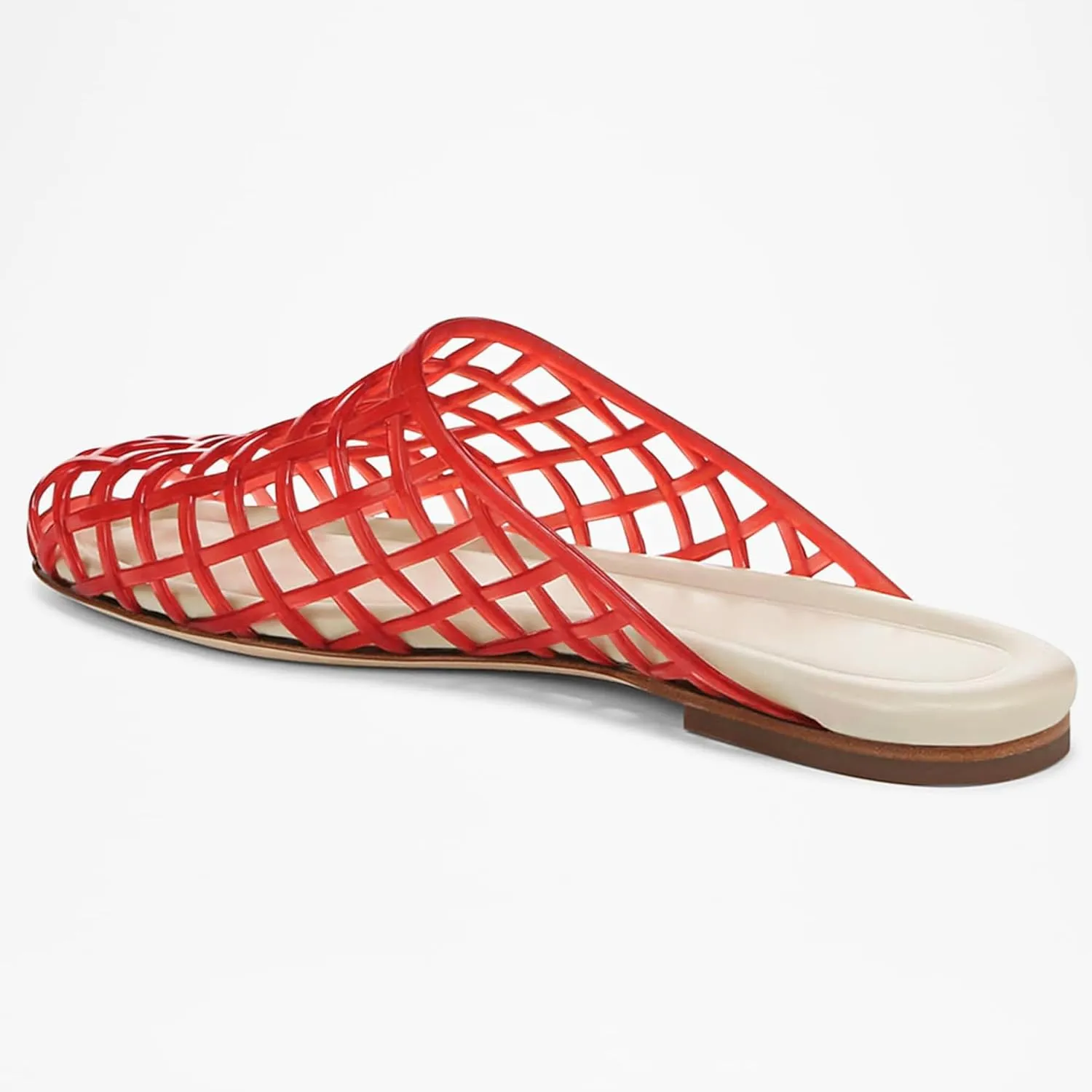 Jelly Shoes for Women Slip on Jelly Mesh Slides Comfortable Closed Toe Jelly Flats Sandals Jelly Summer Beach Slippers