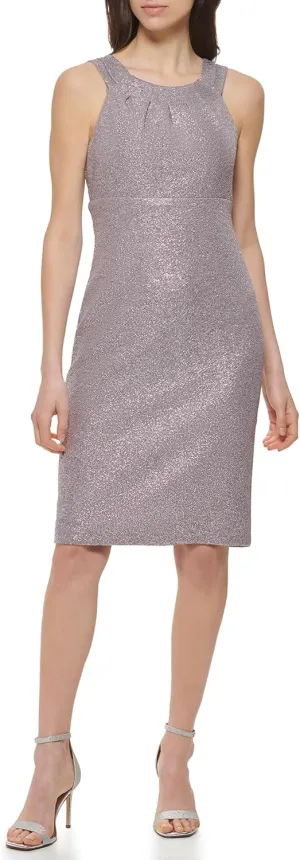 Jessica Howard Women's Petite Beaded Waist Dress