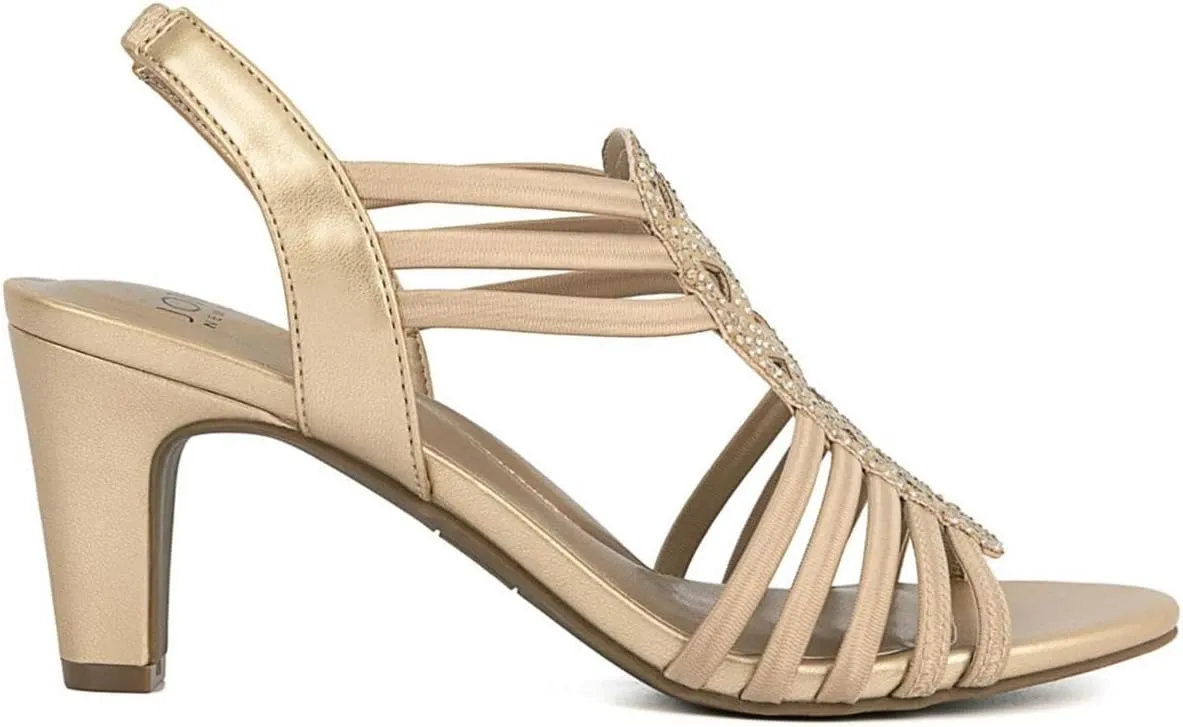 Jones New York Womens Danely Embellished Slingback Sandals