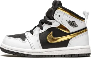 Jordan Toddler's 1 Mid Black/Dark Iris-White (640735 095)