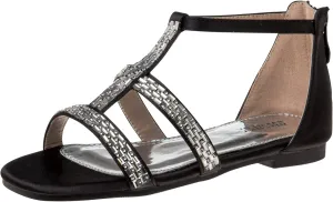 Josmo Girls Sandal Flats Dress Pumps - Kids Slip On Open Toe Strappy Sandal (Little Kid - Big Kid)