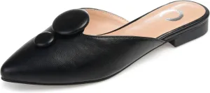 Journee Womens Mallorie Slip On Pointed Toe Mules Flats