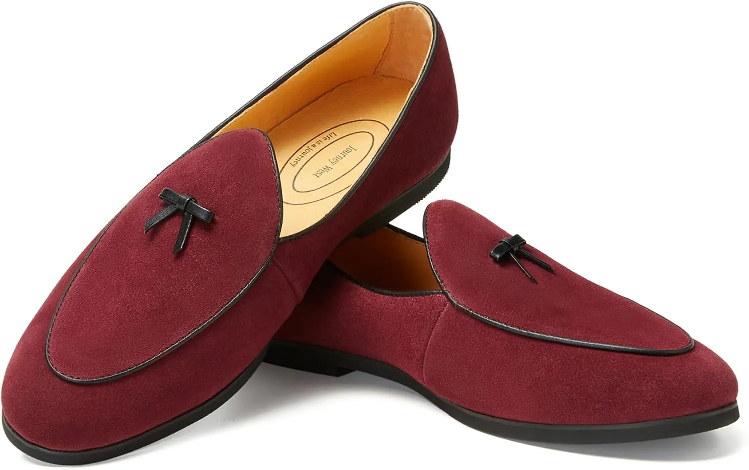 Journey West Men's Vintage Loafers for Men Belgian Loafers Slip-on Loafer Penny Loafer Casual Loafers
