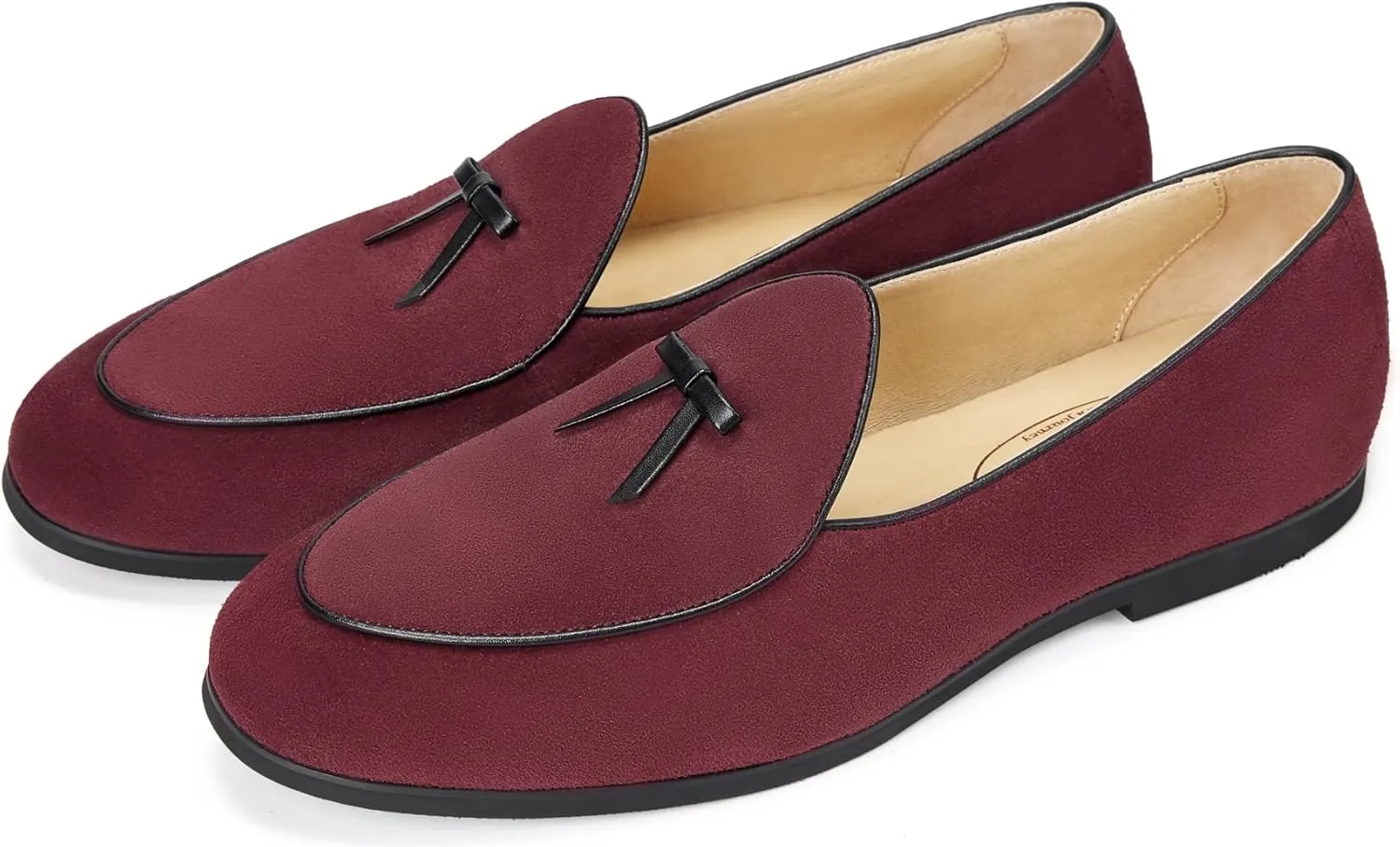 Journey West Men's Vintage Loafers for Men Belgian Loafers Slip-on Loafer Penny Loafer Casual Loafers