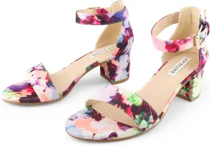 JOY IN LOVE Women's Chunky Low Heels Ankle Strap Open Toe Block Heel Sandals