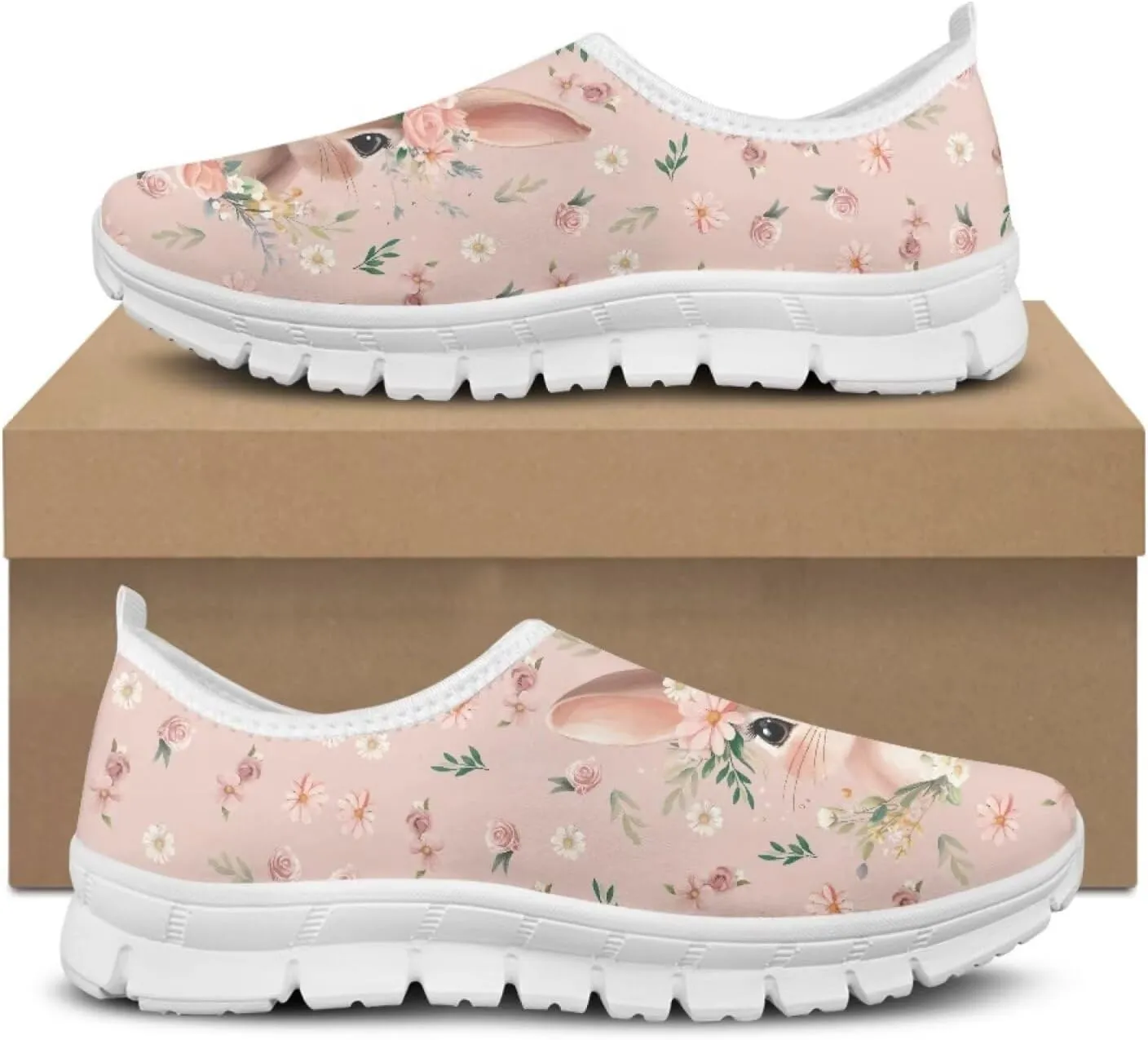 JoyLamoria Highland Cattle Loafers for Women,Comfortable Loafers Women's Casual Travel and Work Slip-Ons Sneakers