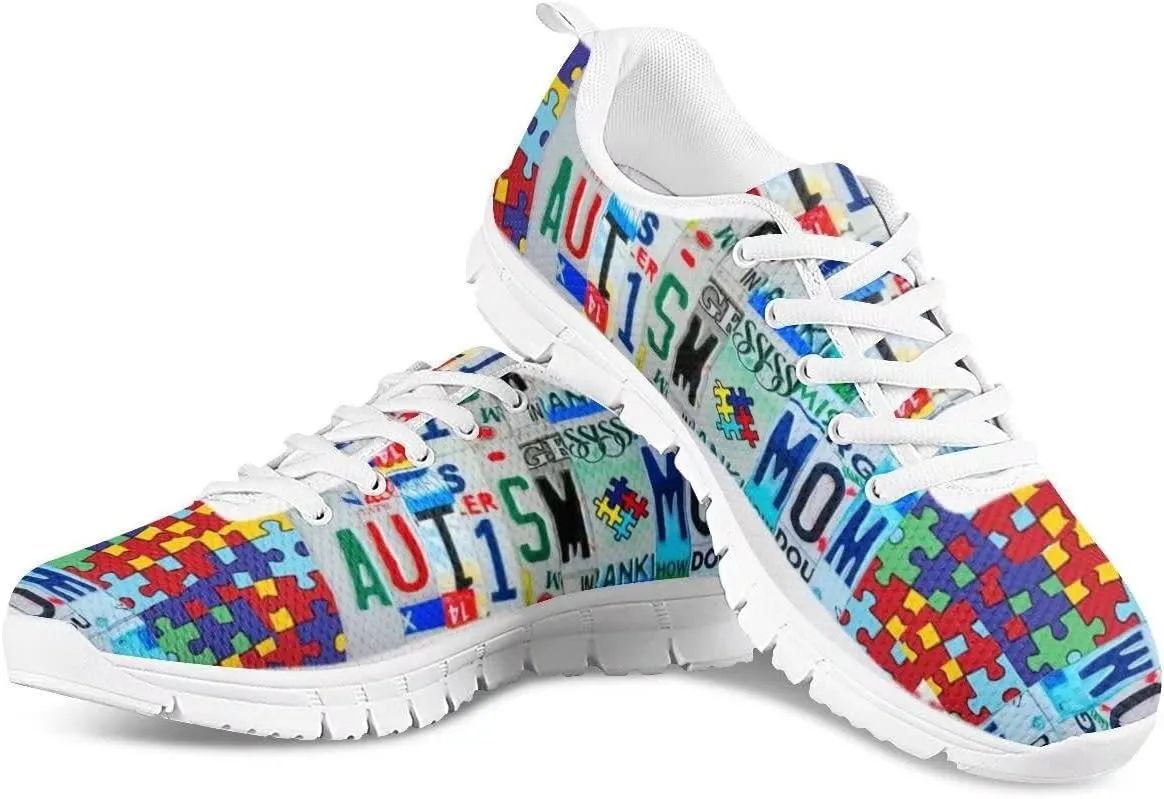 JoyLamoria License Plates Deisgn Women's Running Jogging Shoes Lightweight Sneakers Daily-Shoes