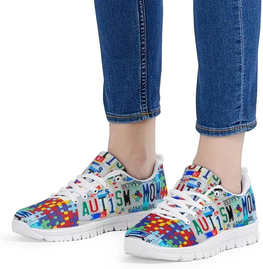 JoyLamoria License Plates Deisgn Women's Running Jogging Shoes Lightweight Sneakers Daily-Shoes