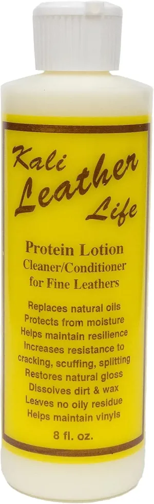 Kali Protectives Leather Life Conditioner. for use on Leather Footwear, Apparel & Purses, Saddles, Furniture, auto interiors and Accessories. Made in The USA.