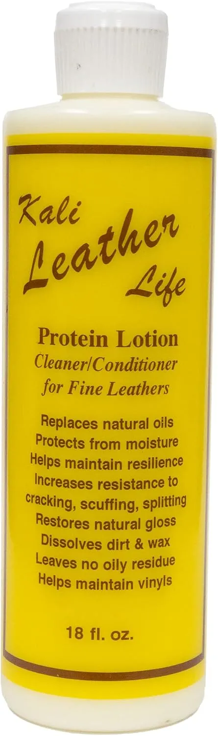 Kali Protectives Leather Life Conditioner. For use on leather footwear, apparel & purses, saddles, furniture, auto interiors and accessories. Made in the USA.