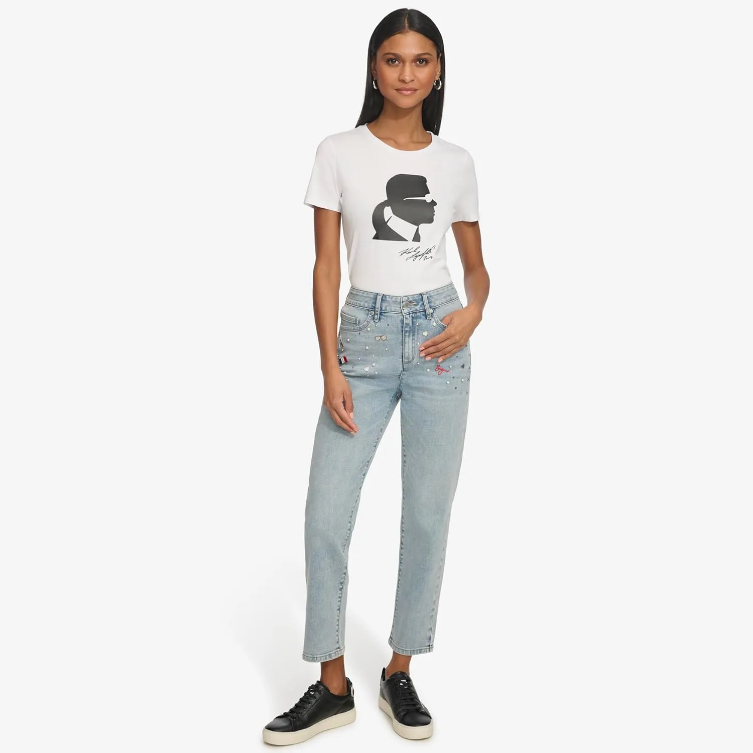 Karl Lagerfeld Paris Women's K-pin Fashion Denim