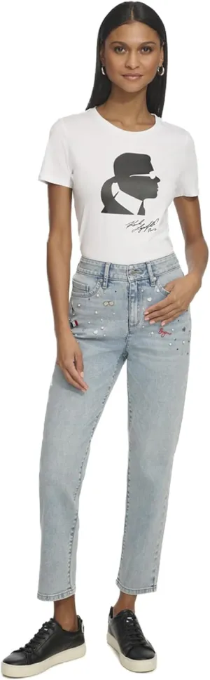 Karl Lagerfeld Paris Women's K-pin Fashion Denim