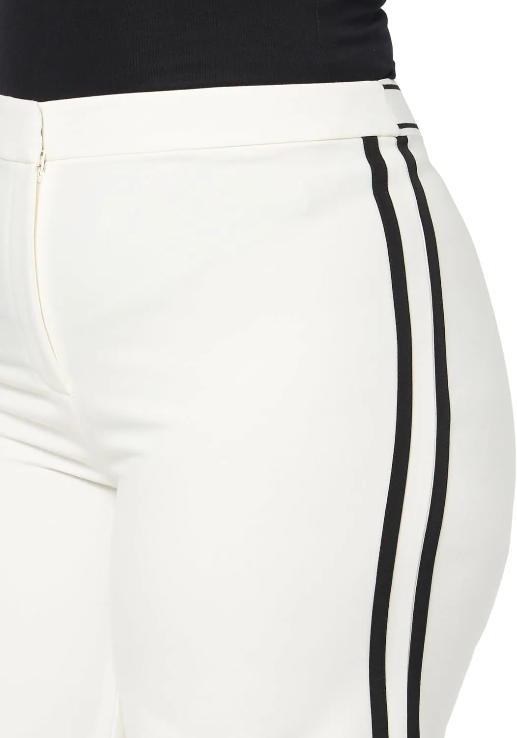 Karl Lagerfeld Paris Women's Piping Detail Wide Leg Pant