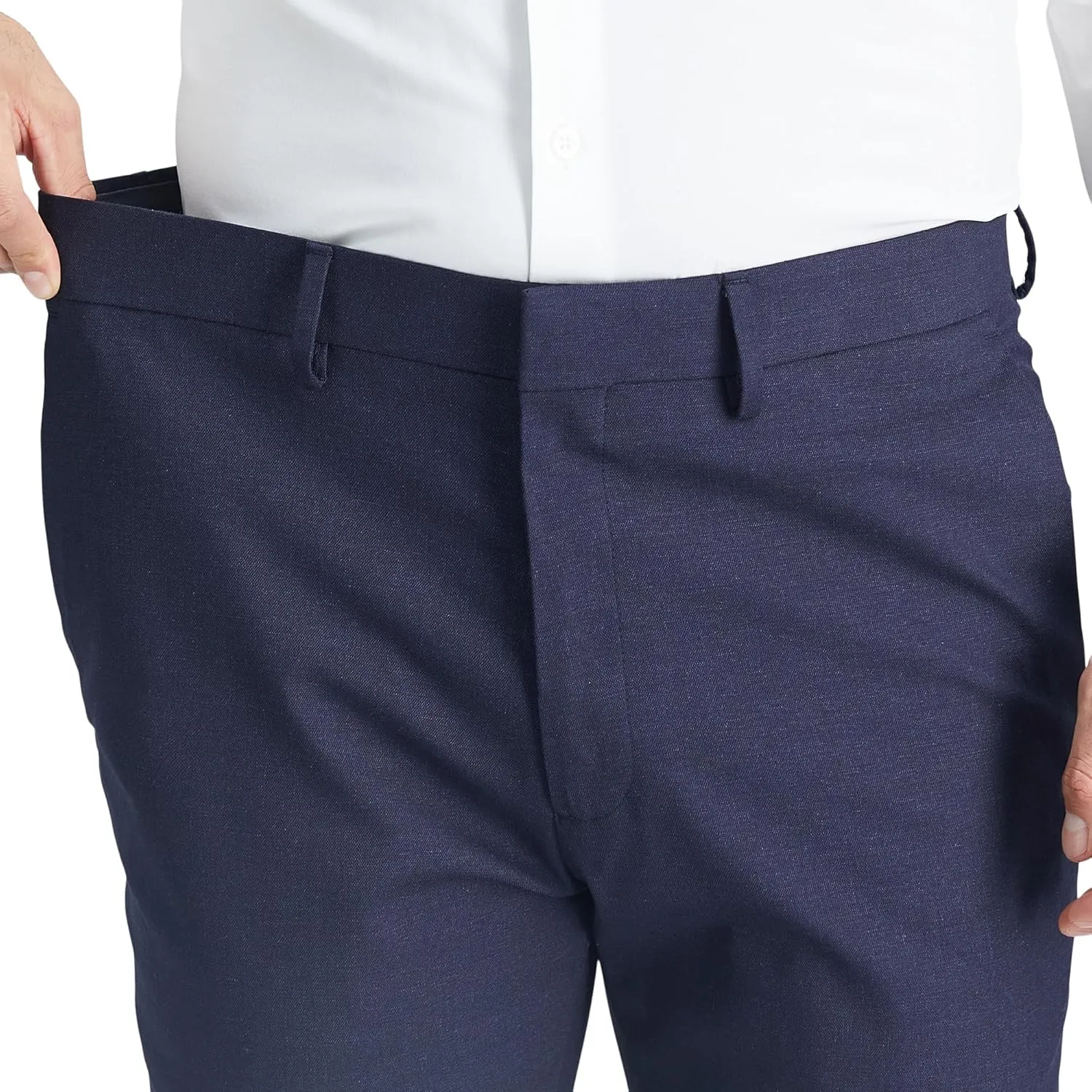 Kenneth Cole REACTION Men's Solid Performance Slim Fit Dress Pant