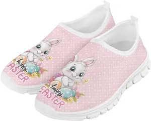 Kids Easter Shoes Funny Print Girls School Slip On Shoes for Holiday Present