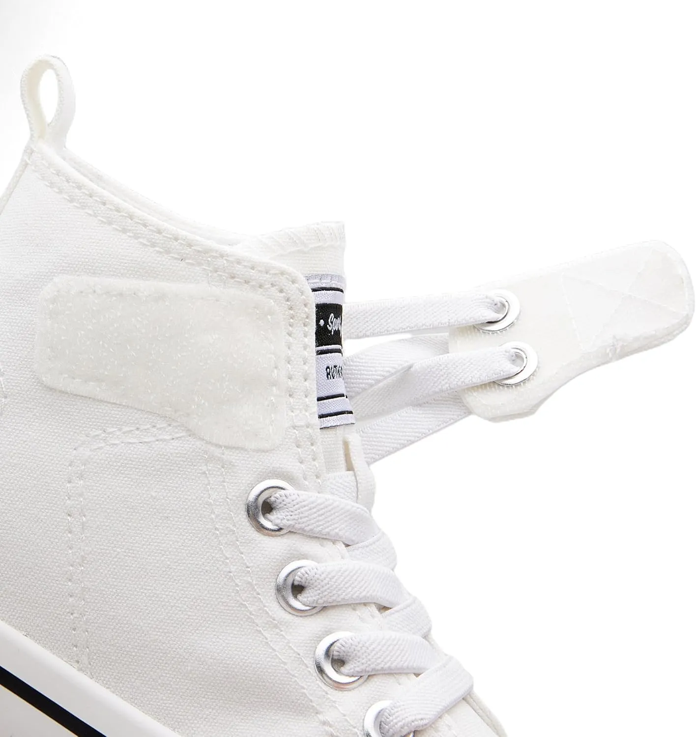 Kids High-Top Slip-On Sneakers Comfortable Canvas Shoes with Hook Loop Closure for Boys and Girls