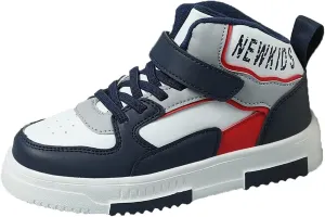 Kids Sneakers for Boys Girls High Top Skate Shoes Unisex-Child Casual Walking Shoes Lightweight Breathable Non-Slip Athletic Shoes