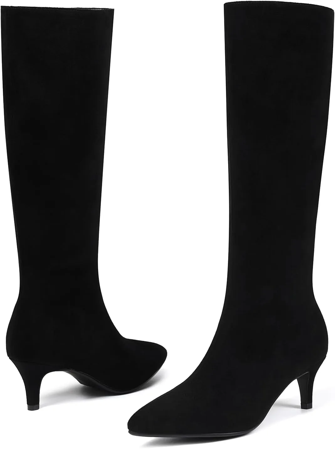 Knee High Boots Women Stiletto Heel Pointed Toe Tall Boot for Women Faux Crocodile Boots Side Zipper Fashion Long Boots