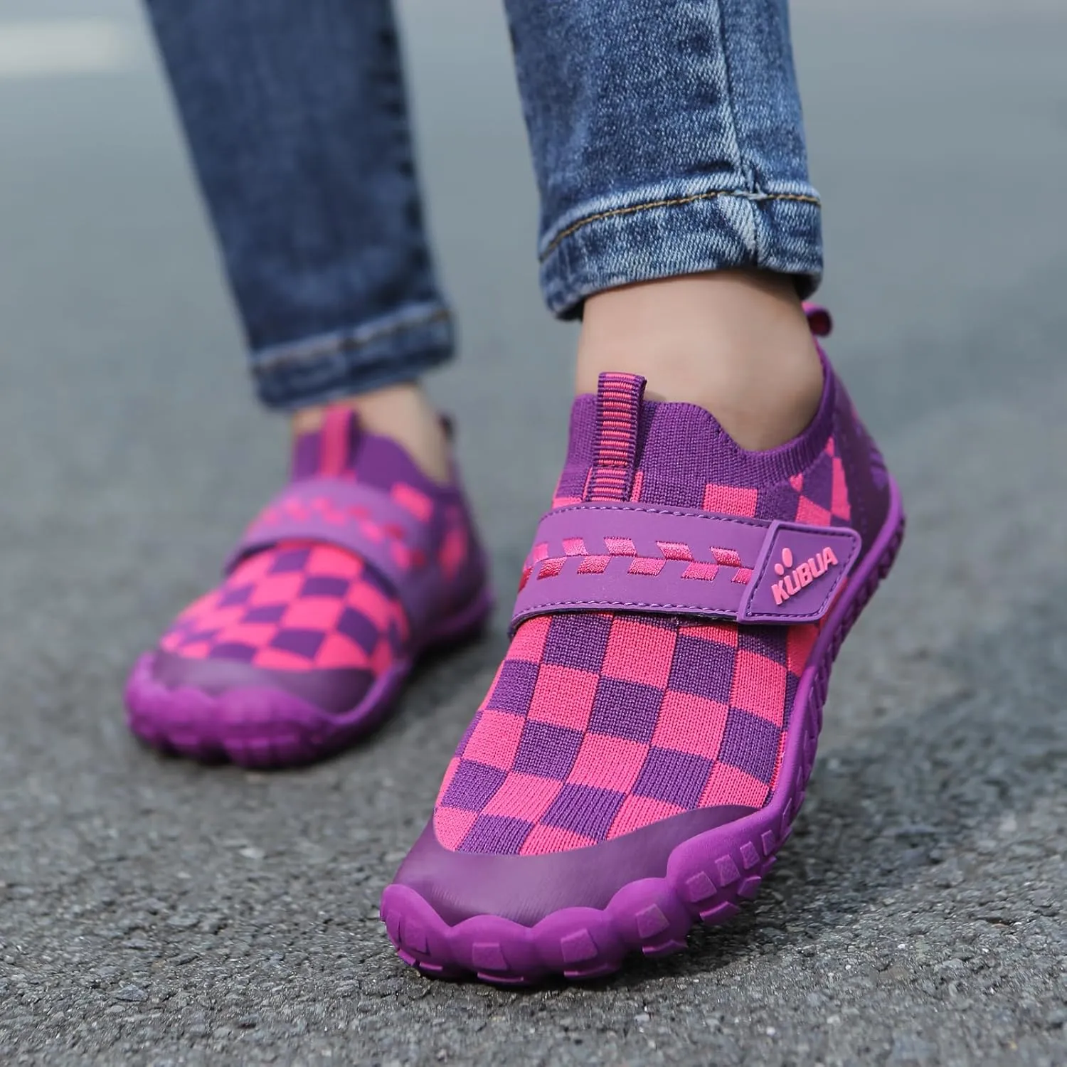 KUBUA Kids Hiking Water Shoes Boys Girls Barefoot Shoes Multifunctional Tennis Sneakers Toddler Little Big Kid