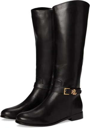 Lauren Ralph Lauren Women's Brooke Burnished Leather Riding Boot
