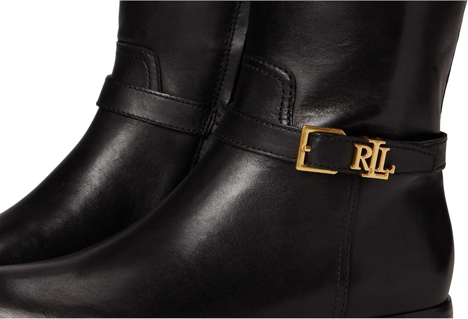 Lauren Ralph Lauren Women's Brooke Burnished Leather Riding Boot