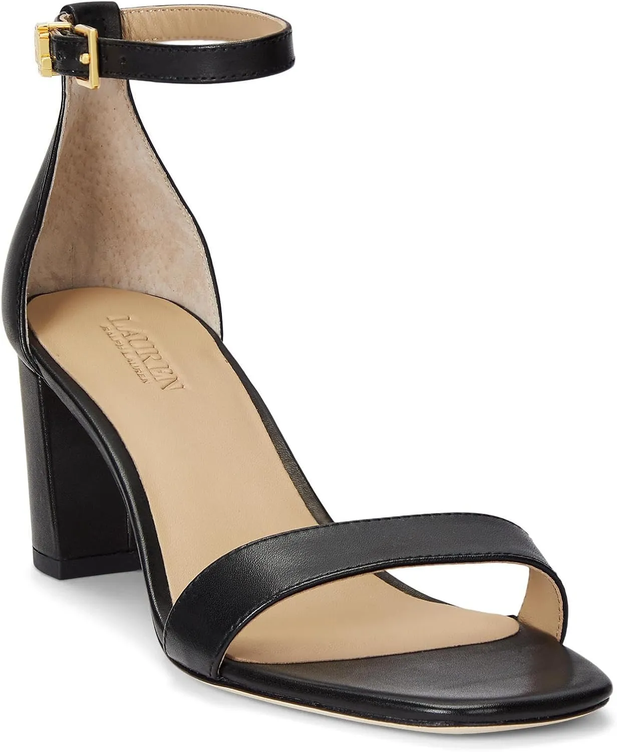 Lauren Ralph Lauren Women's Logan Burnished Leather Sandal