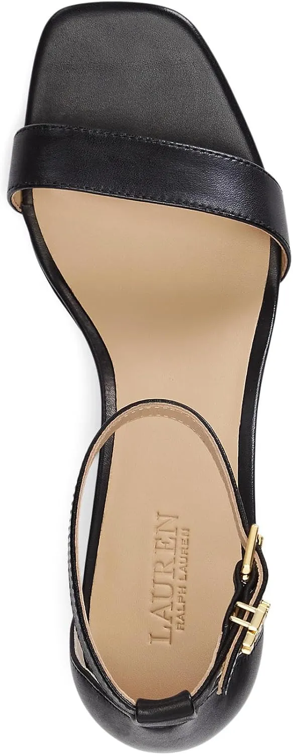 Lauren Ralph Lauren Women's Logan Burnished Leather Sandal