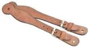 Leather Western Horse Spur Straps Handmade Genuine Tooled for Horse Riders Set of 2 Single Boots Equipment for Men-Women Craft Hardware Buckle TACK Basket Sport Equestrian Horse Spurs for Riding,SPR68