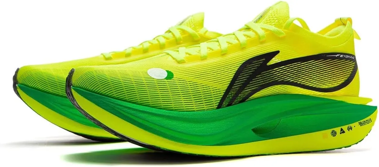 LI-NING FEIDIAN 5 Elite Men Running Shoes Boom Fiber Lightweight High Rebound Sport Racing Training Sneakers ARMV003