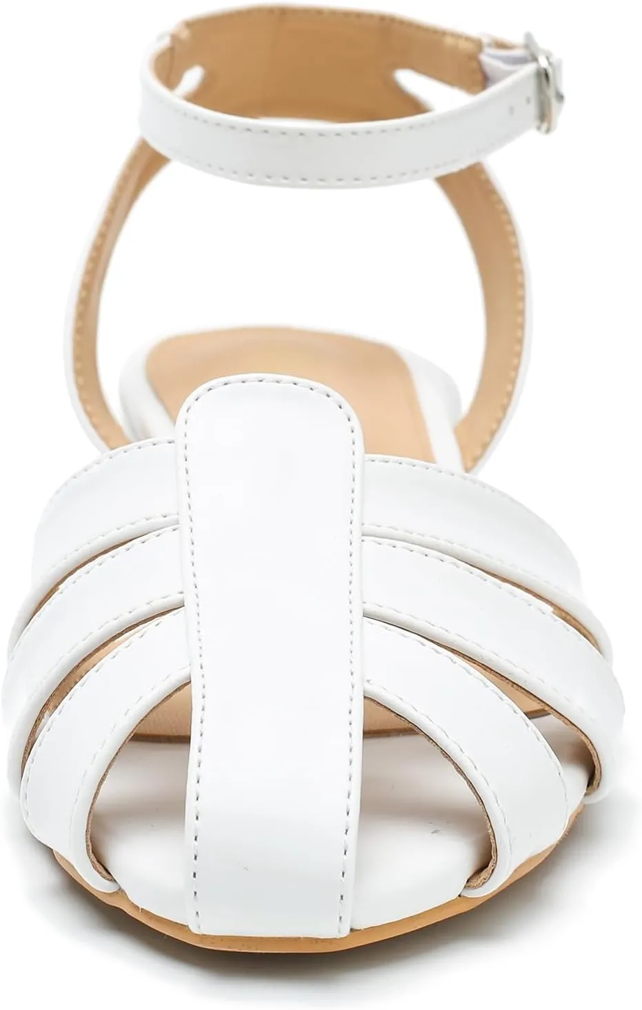 LIURUIJIA Women's Closed Toe Flat Sandals Comfortable Ankle Strap Strappy Boho Shoes Casual Dressy Summer Gladiator Sandals