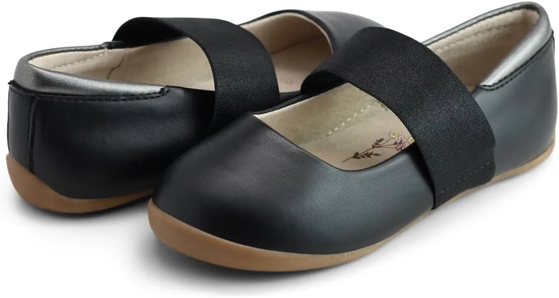 Livie & Luca Bella Ballet Flat, Comfortable & Flexible, Dancer Flats for Toddlers & Kids, Black