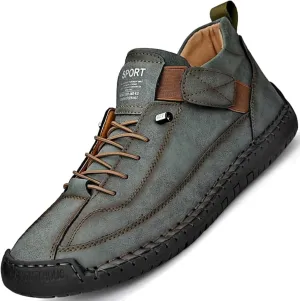 LZDZN Mens Leather Shoes for Men Loafers Casual Dress Driving Men's Boat Black Brown Khaki Blue Green Big Size Male Handmade Fashion