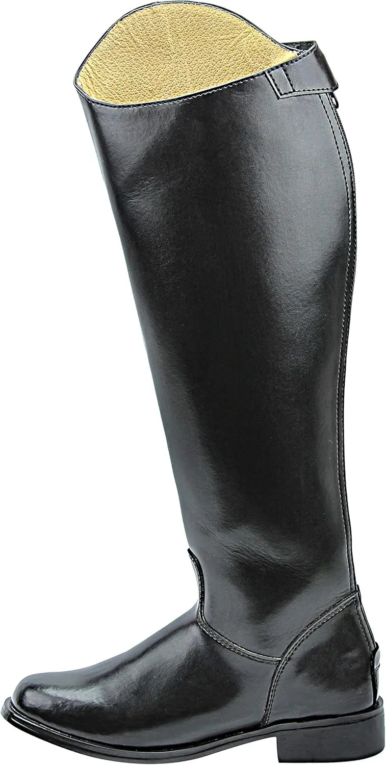 MB-3 Men's Man Horse Riding Mounted Police Patrol Tall Boots with Back Zipper Equestrian Color Black