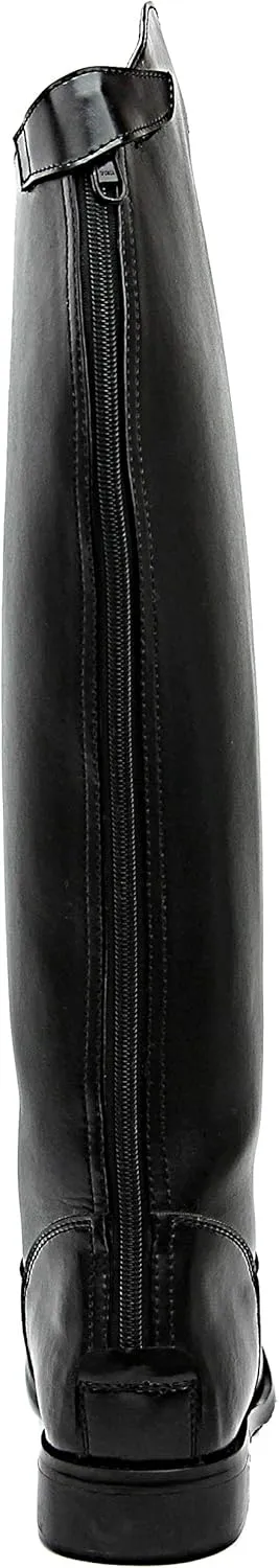 MB-3 Men's Man Horse Riding Mounted Police Patrol Tall Boots with Back Zipper Equestrian Color Black