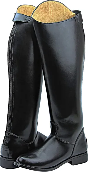 MB-3 Men's Man Horse Riding Mounted Police Patrol Tall Boots with Back Zipper Equestrian Color Black