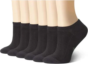  MD No Show Socks for Women and Men, Viscose Bamboo Soft Athletic Running Moisture Wicking Short Casual Sports Socks 6 Pairs